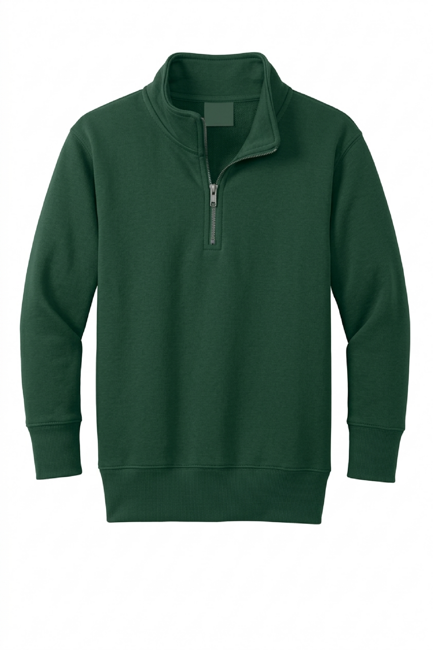 St. Monica Catholic School 1/4 Zip Sweatshirt with Logo - Dark Green