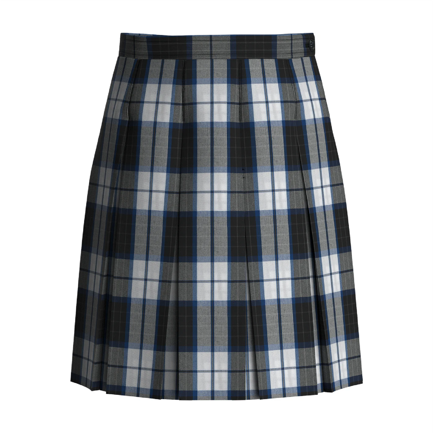 Adams Plaid Box Pleat Skirt