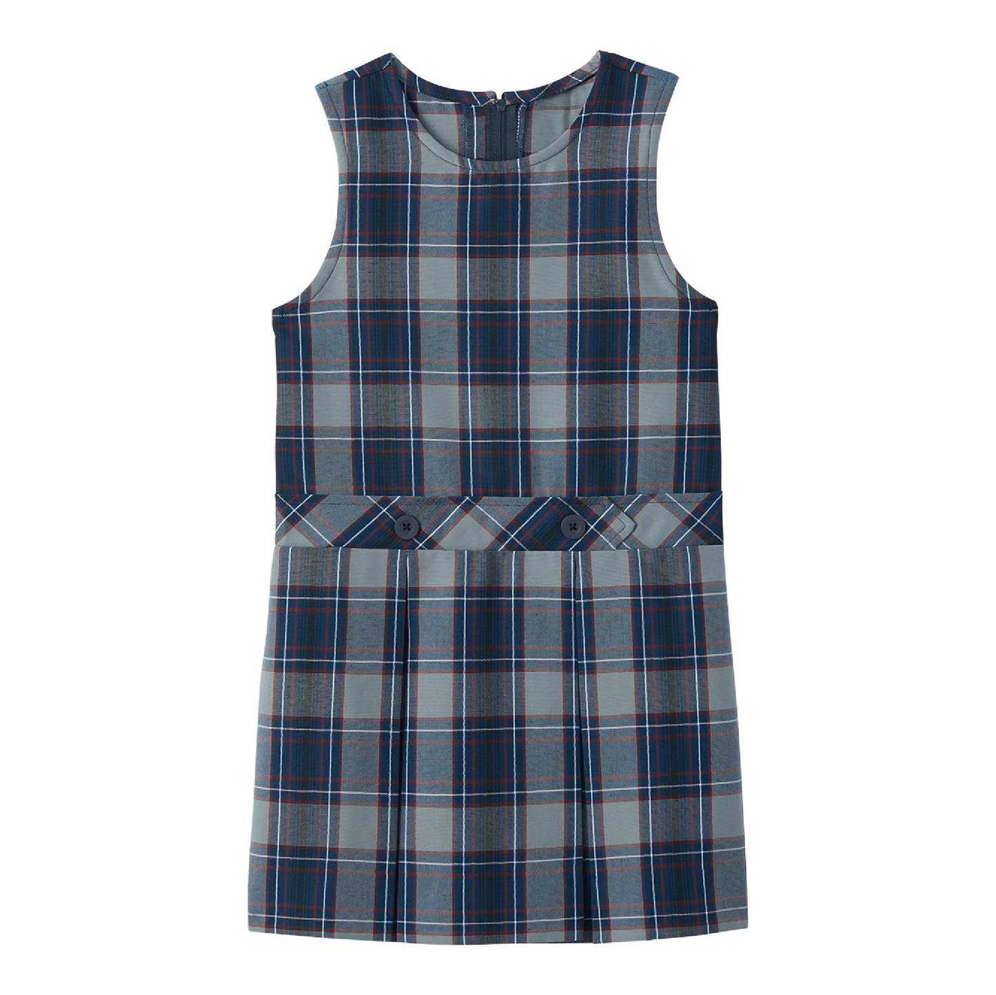 Dunbar Plaid Jewel Neck Jumper - Available in the Fall