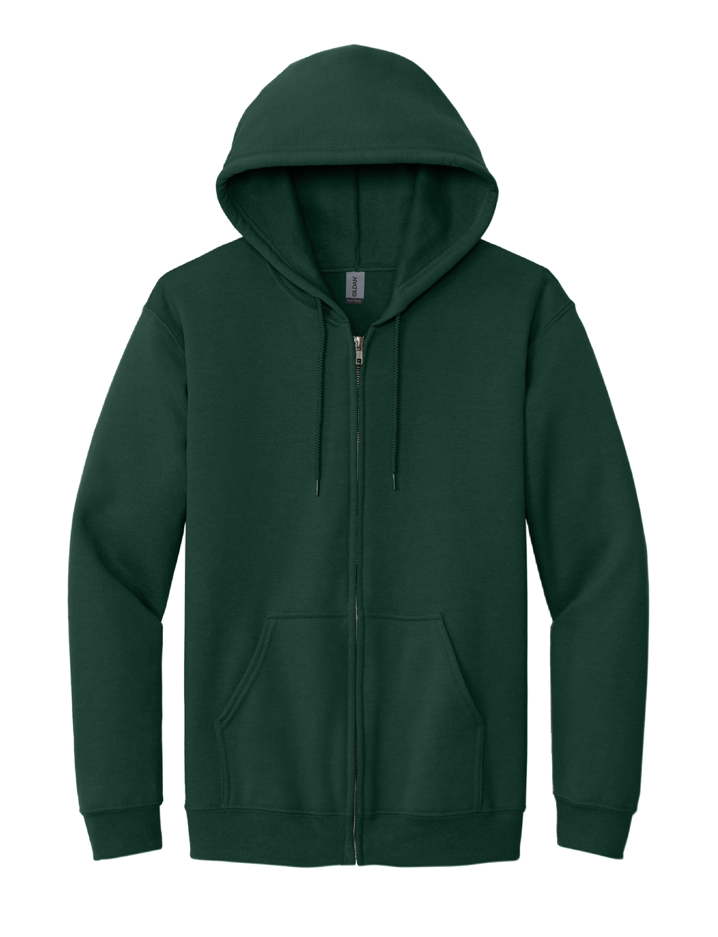 Glendale Adventist Academy Full Zip Hooded Sweatshirt - Dark Green (With Logo)
