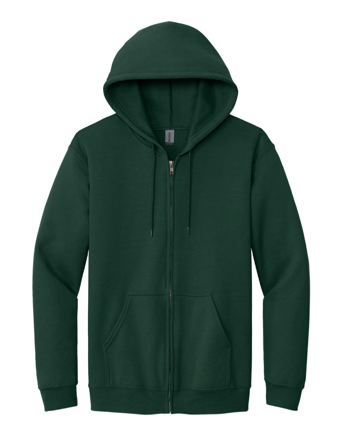 Glendale Adventist Academy Full Zip Hooded Sweatshirt - Dark Green (With Logo)