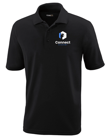 Connect Academy Faculty Performance Dry Fit Polo - Black