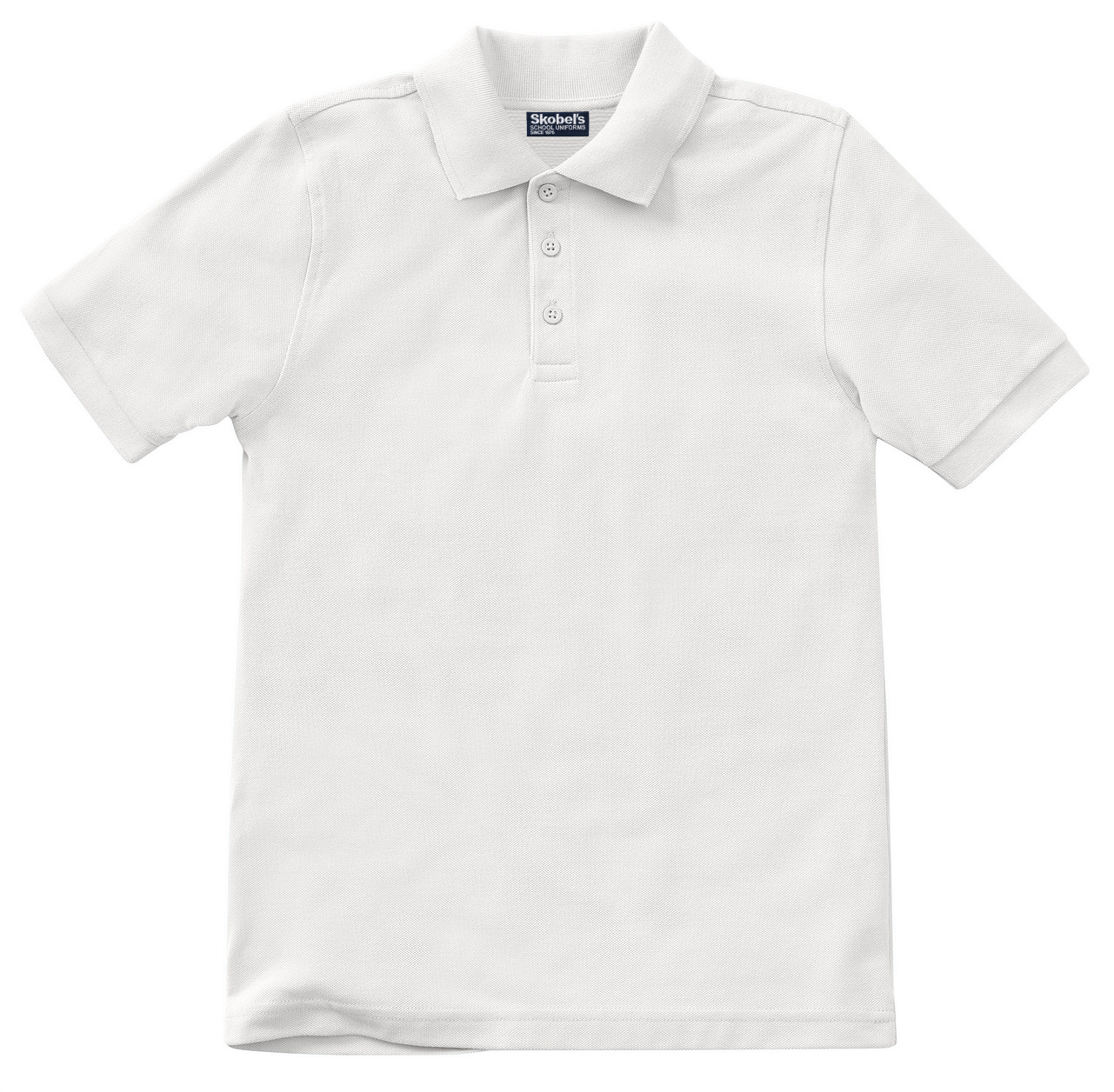Glendale Adventist Academy Pique Polo - White (With Logo)