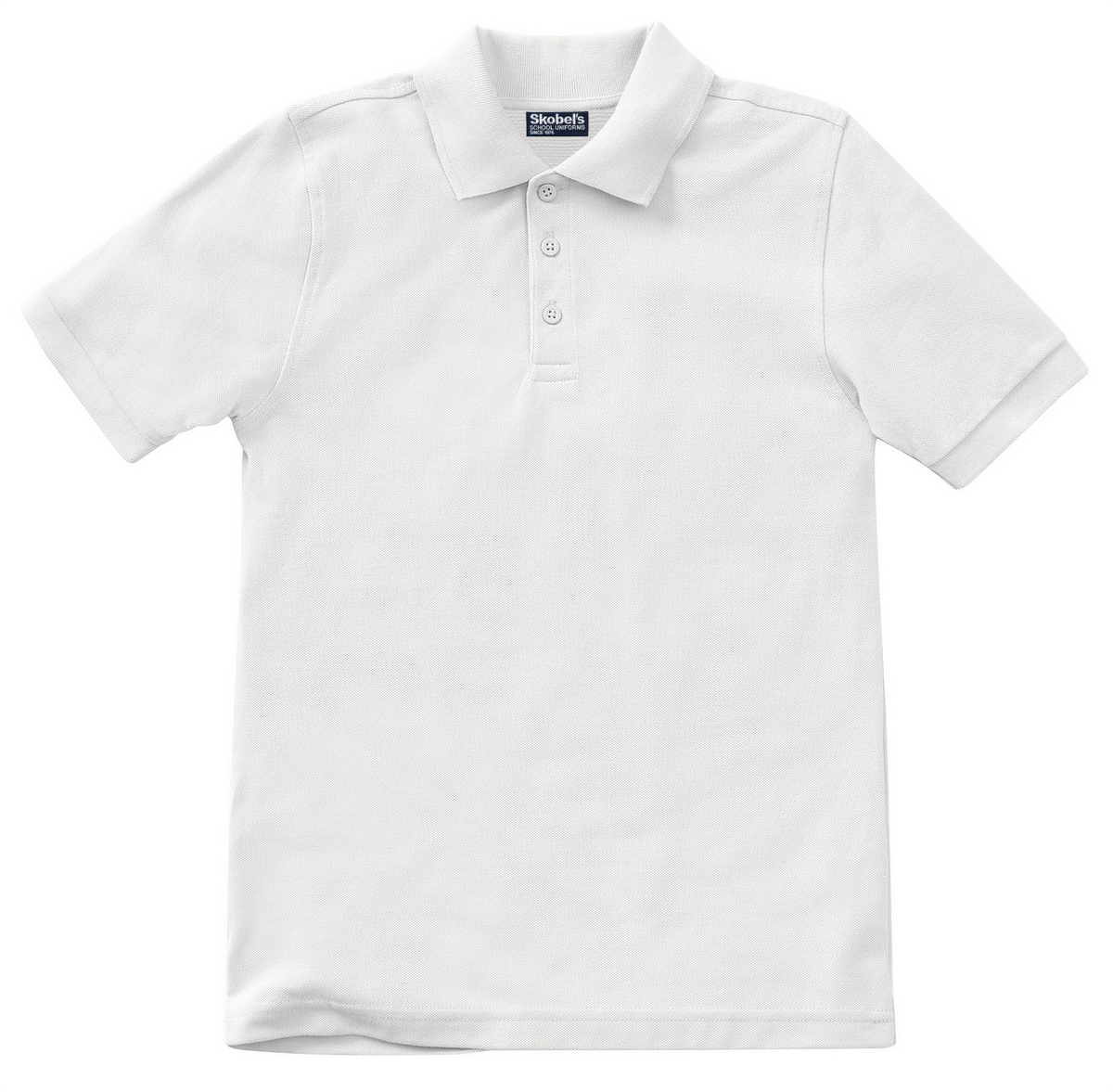 Glendale Adventist Academy Pique Polo - White (With Logo)