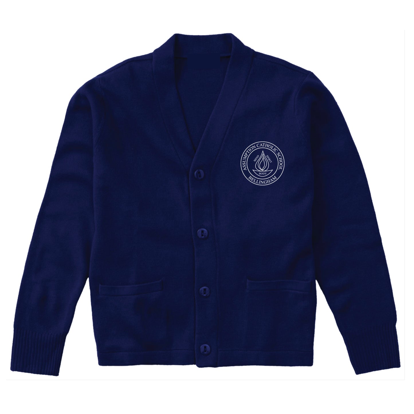 Assumption Catholic School Cardigan - Navy
