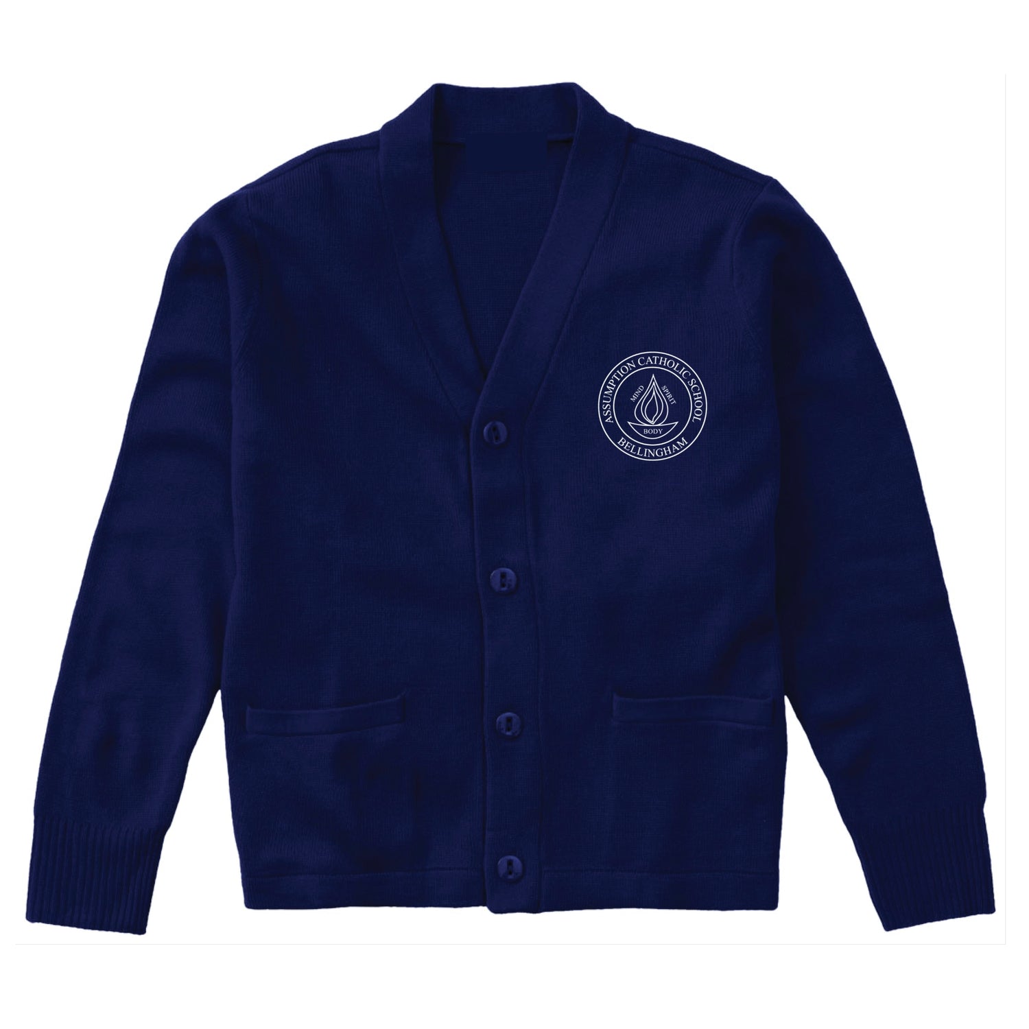 Assumption Catholic School Cardigan - Navy