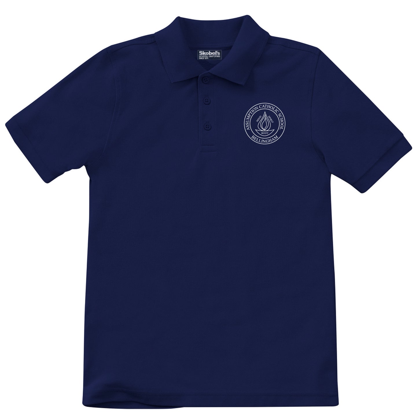 Assumption Catholic School Pique Polo - Navy