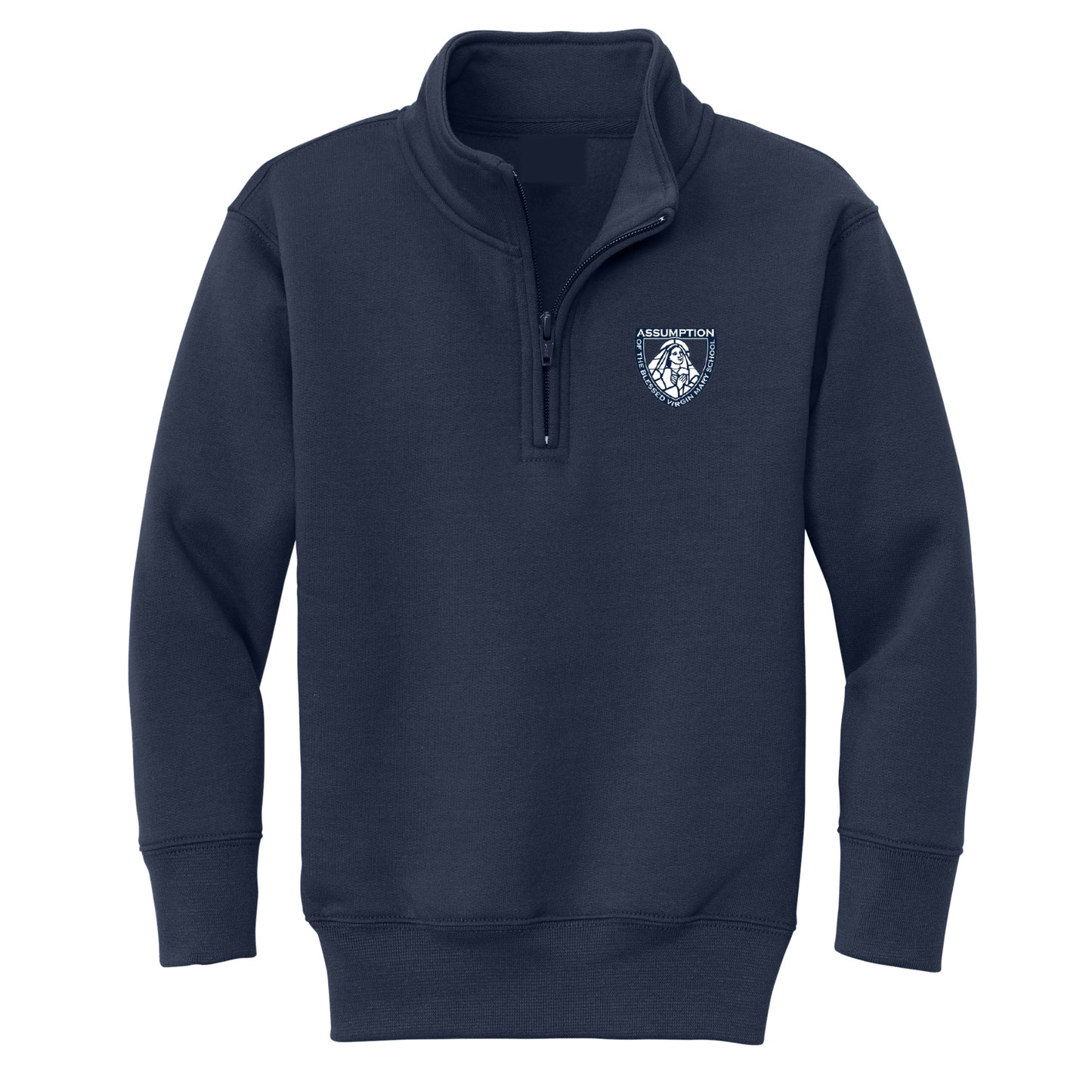 Assumption Of The Blessed Virgin Mary 1/4 Zip Sweatshirt - Navy