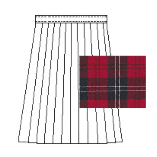Woodland Plaid Pleat Skirt