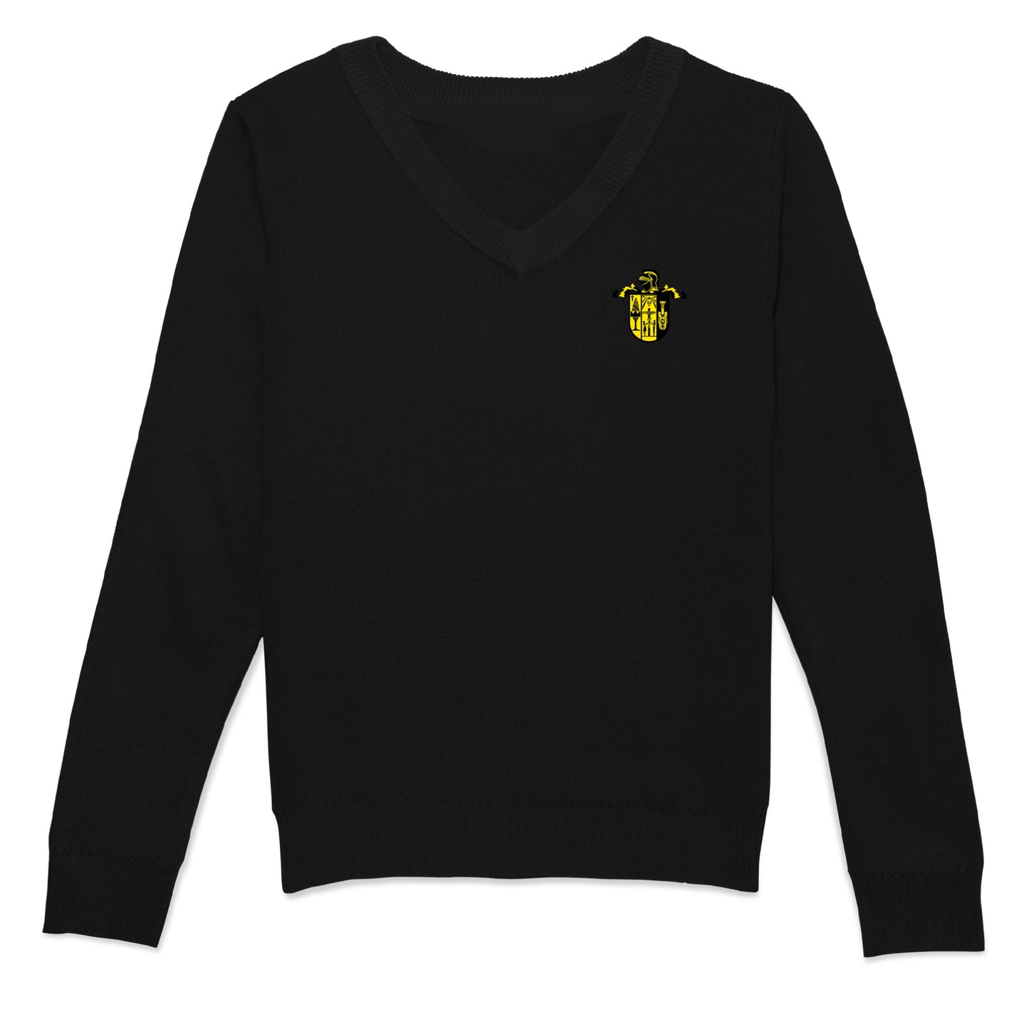 Bishop Kelly High School V-Neck Pullover Sweater - Black