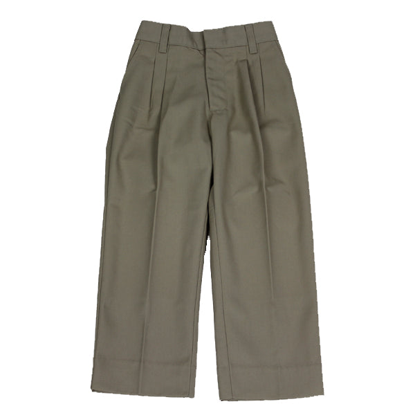 Boys Khaki Twill Pants with Elastic