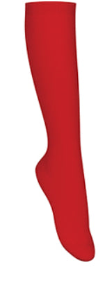 Cable Knit Knee-High Socks - 3 Pack - Red