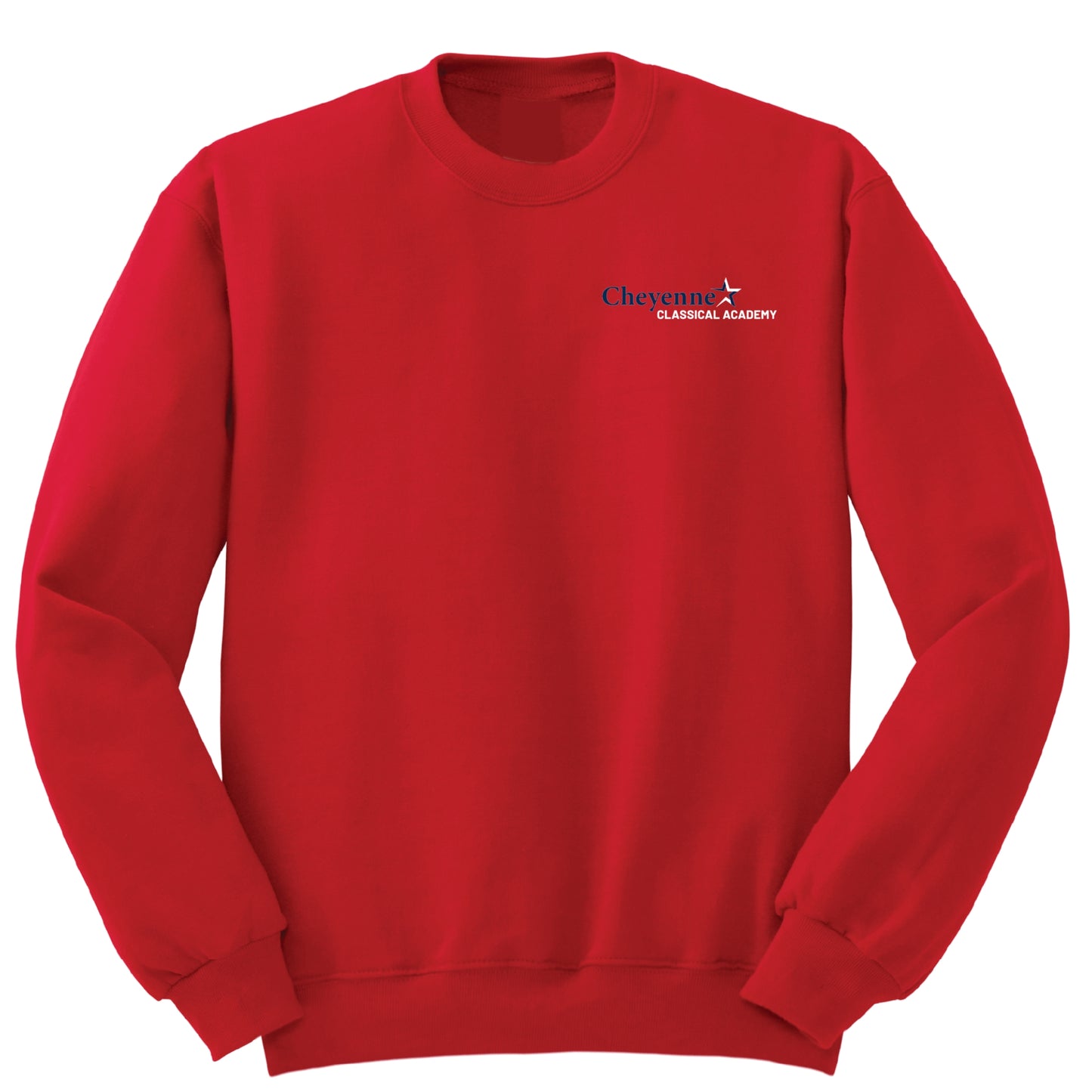 Cheyenne Classical Academy Crew Sweatshirt - Red
