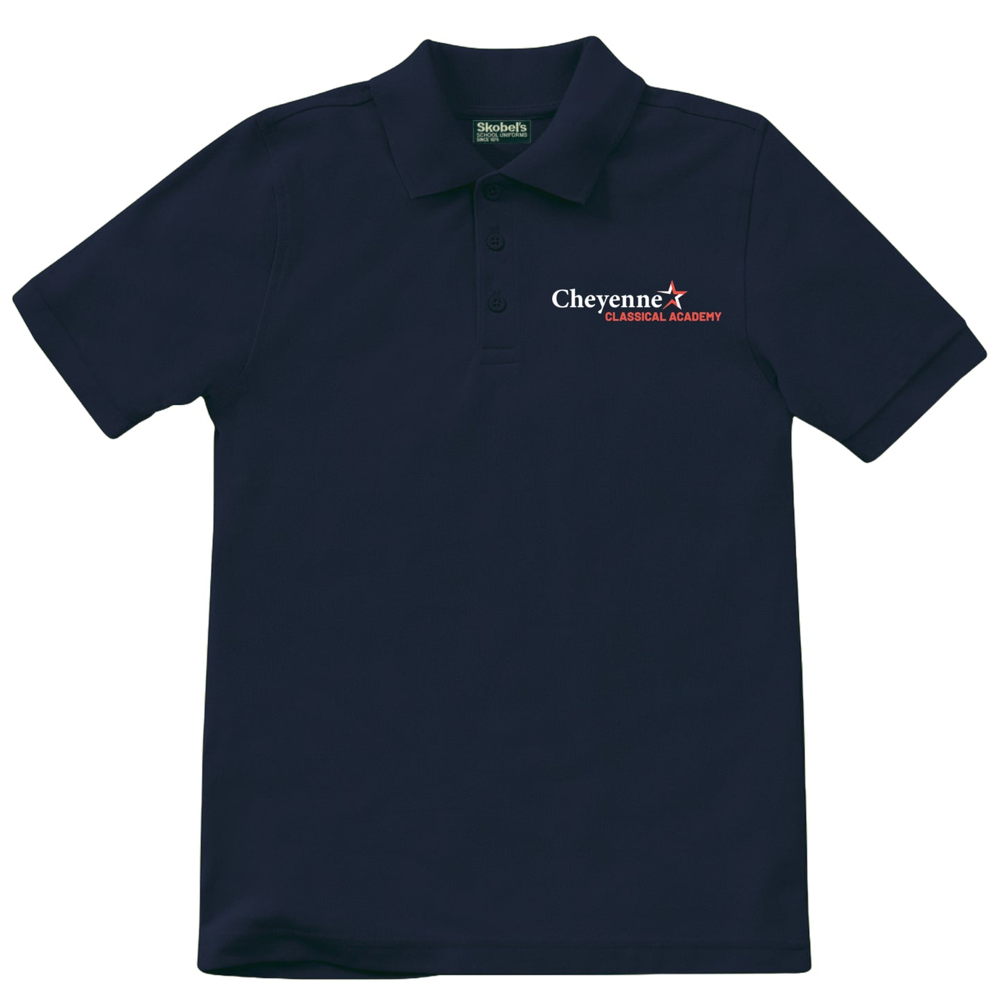 Cheyenne Classical Academy Pique Polo - Navy