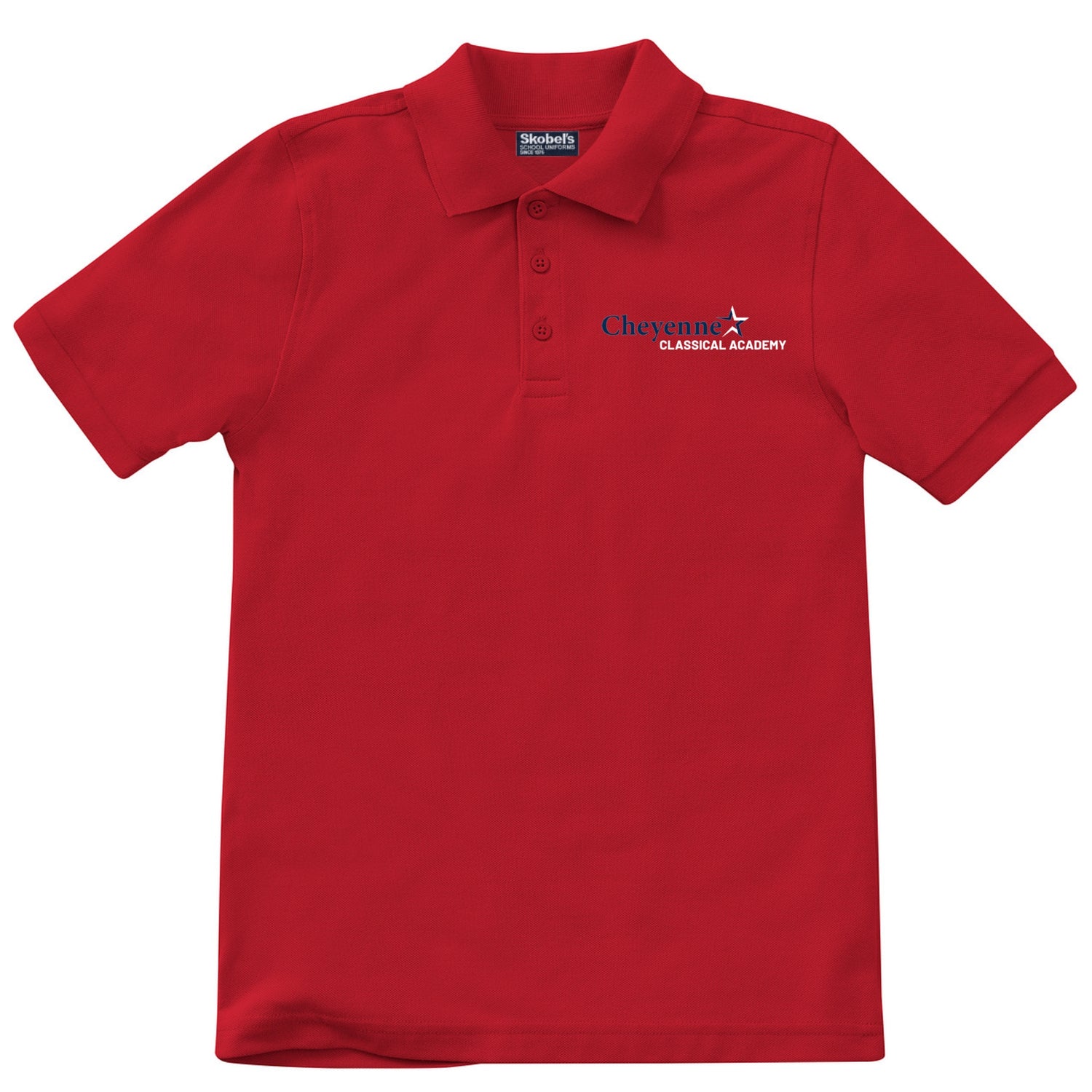 Cheyenne Classical Academy Pique Polo - Red