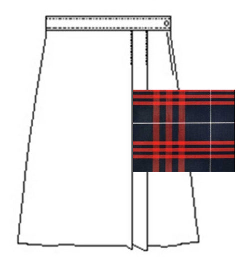 Hamilton Plaid Double Tab Skort