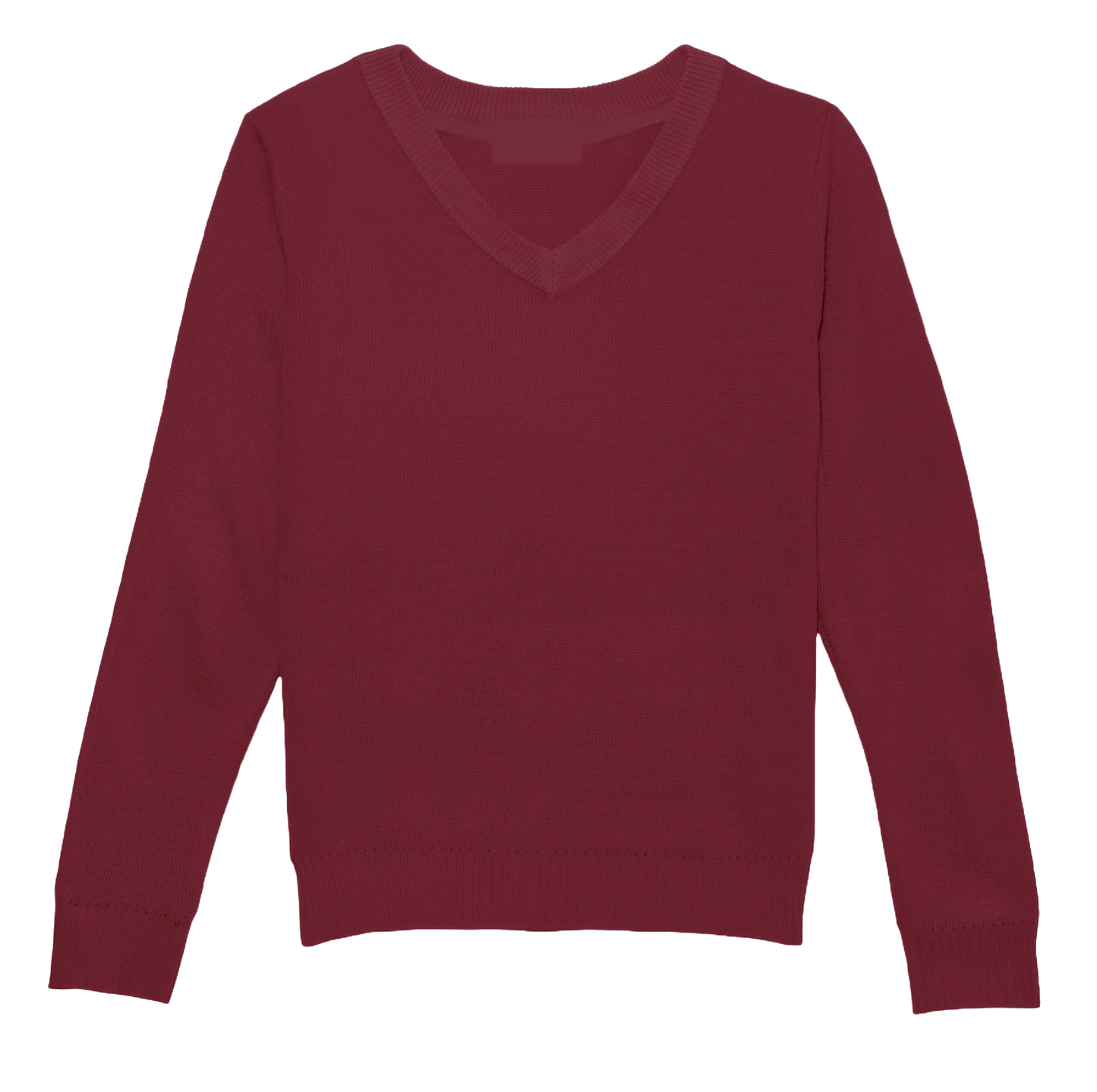 St. Anne Cardinal V-neck Pullover Sweater - B (with logo)
