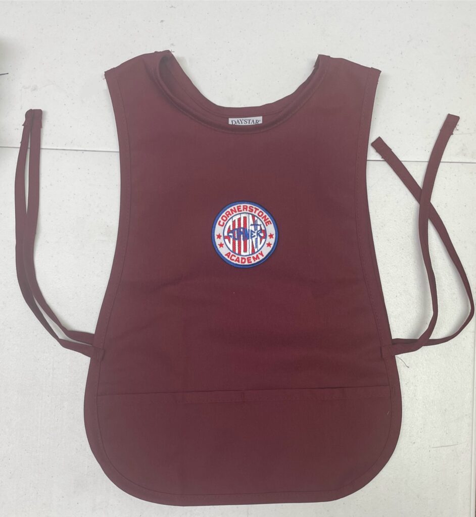 Cornerstone Academy Preschool Apron (with logo)