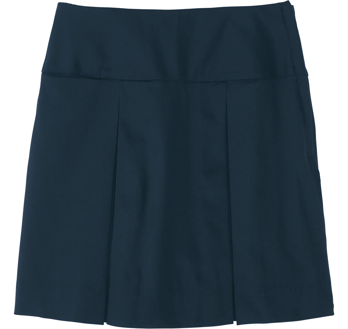 Drop Yoke Kick Pleat Skort - Navy