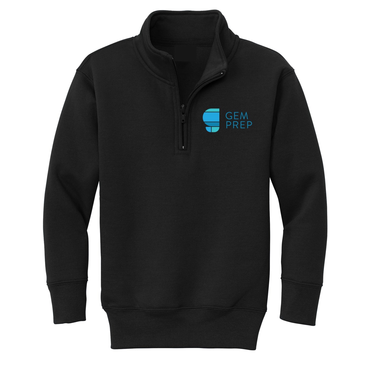 Gem Prep 1/4 Zip Sweatshirt - Black