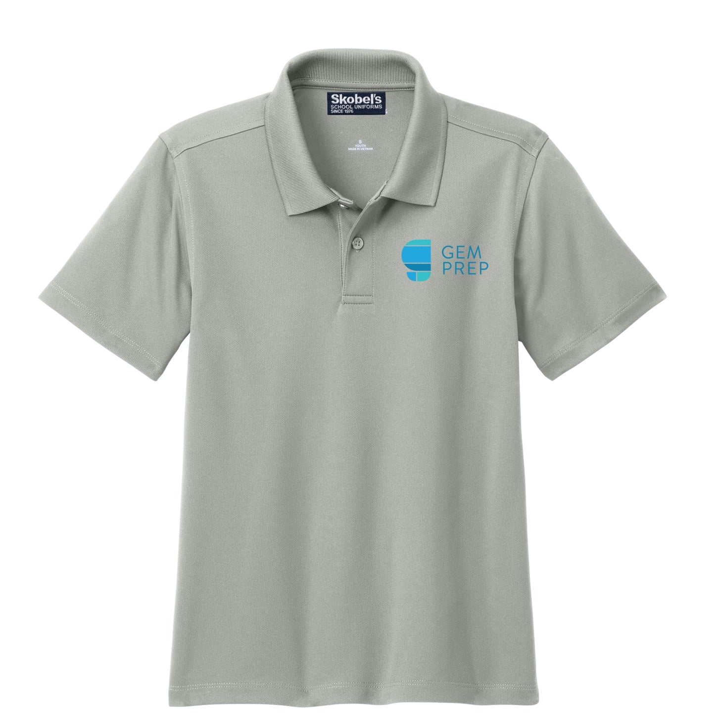 Gem Prep Dryfit Polo - Grey