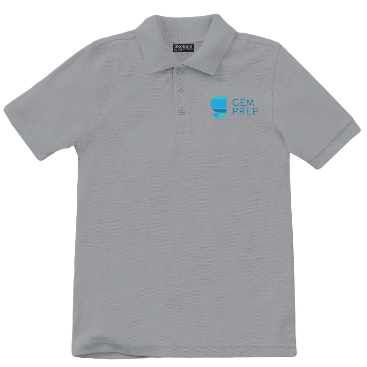 Gem Prep Pique Polo - Grey