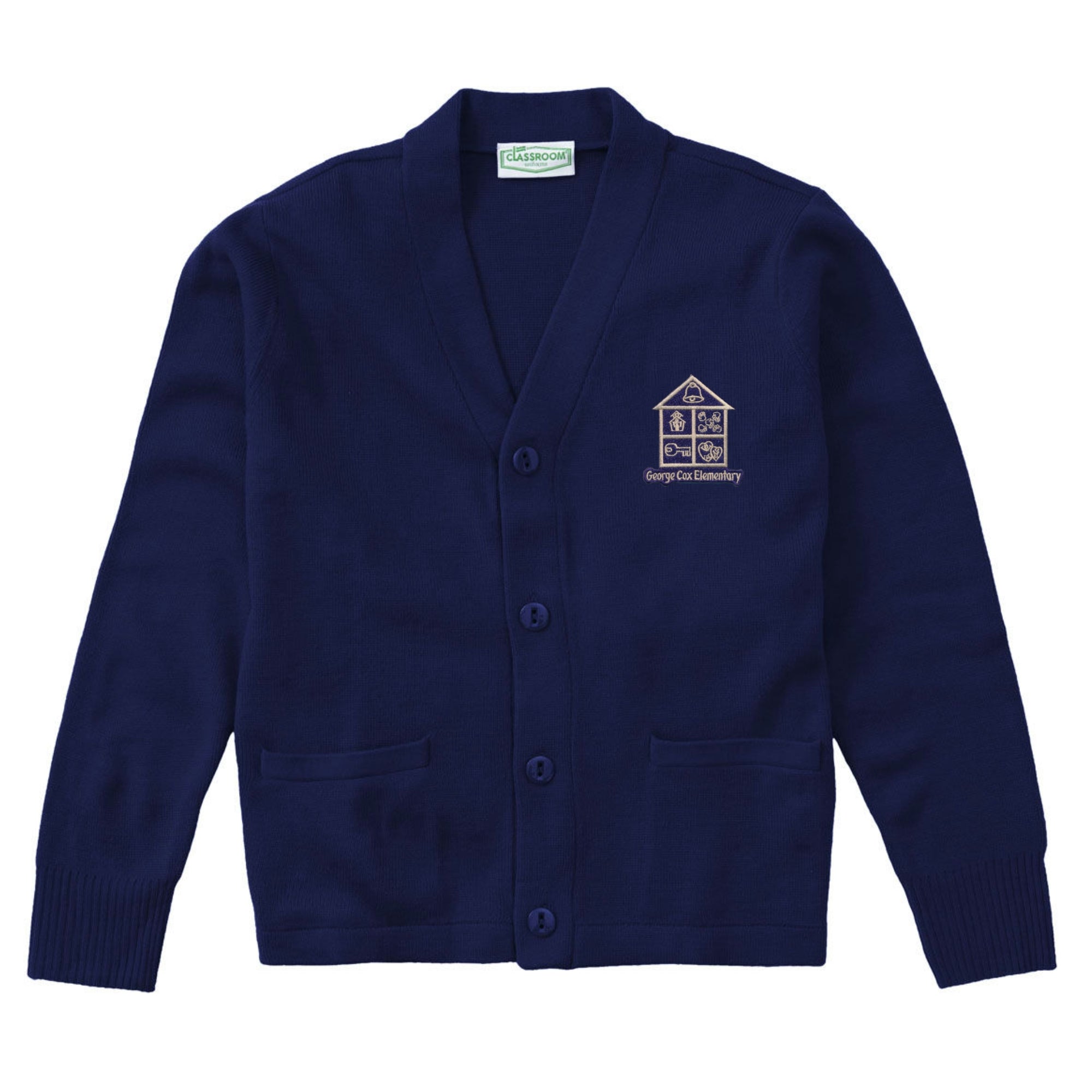 George Cox Cardigan - Navy - All Grades – Skobel's School