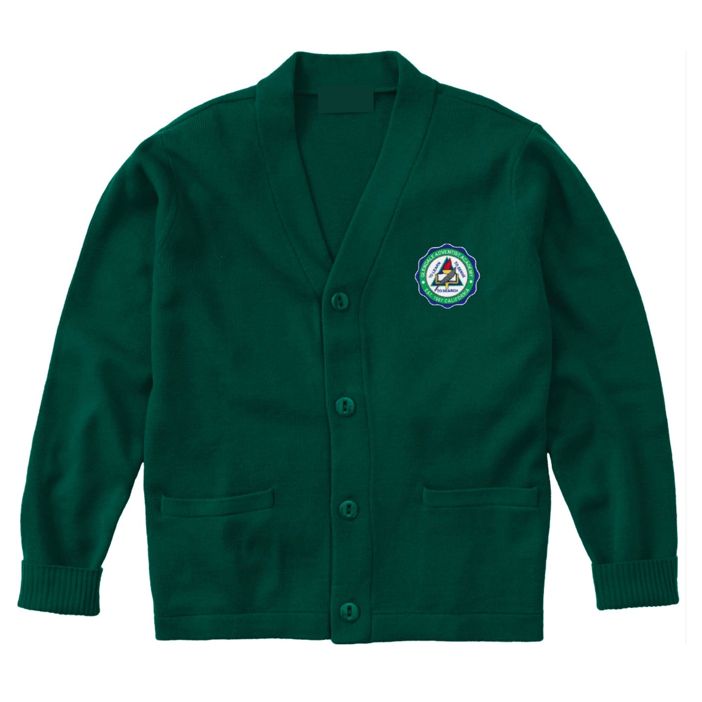 Glendale Adventist Academy Cardigan - Dark Green (Coming Soon)