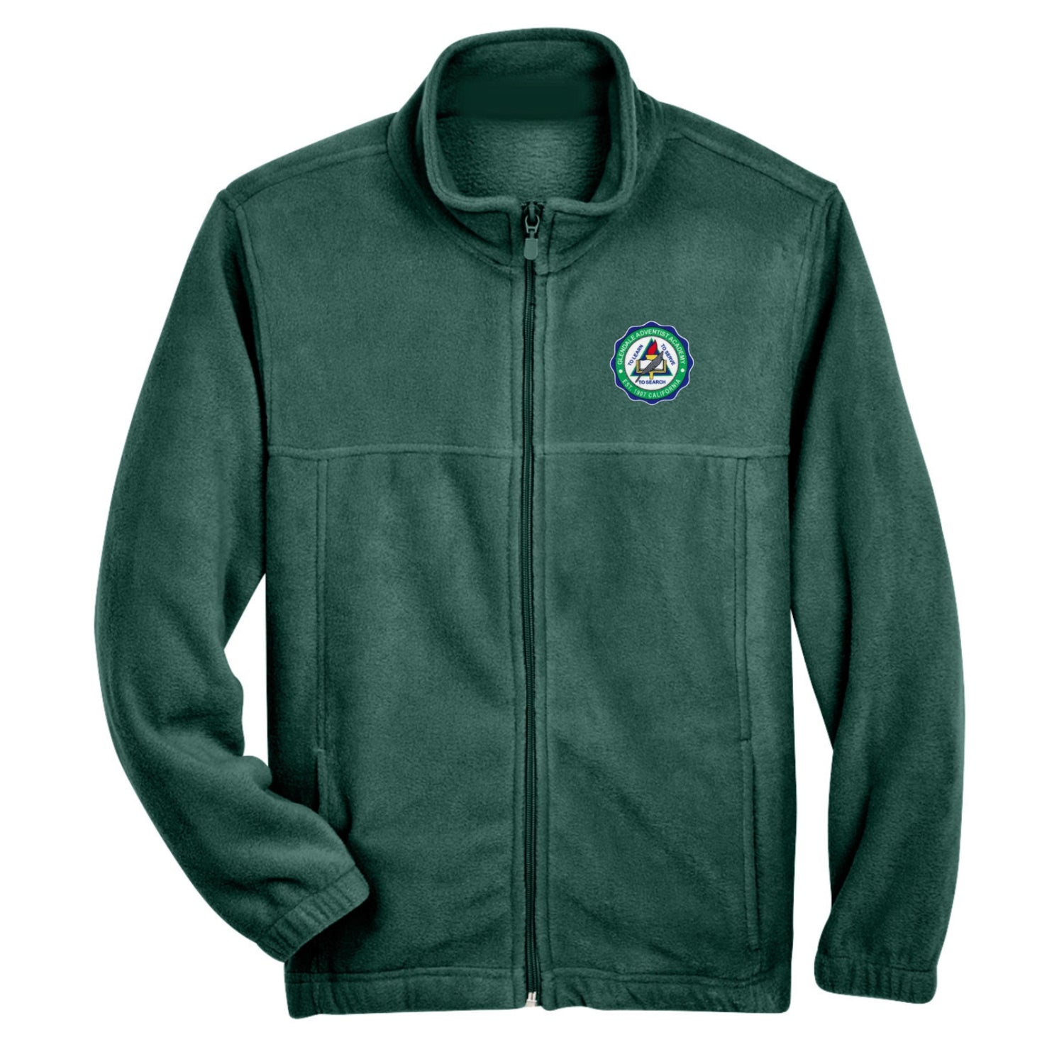 Glendale Adventist Academy Fleece Jacket - Dark Green (Coming Soon)