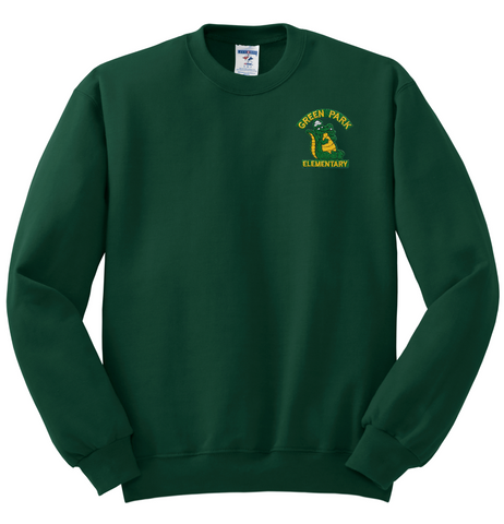 Green Park Elementary Crew Sweatshirt - Dark Green - All Grades