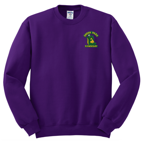 Green Park Elementary Crew Sweatshirt - Purple - PreK-K