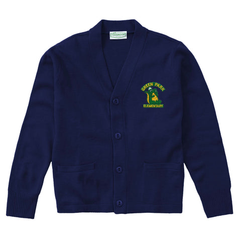 Green Park Elementary Cardigan - Navy - All Grades