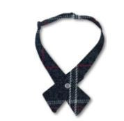 Alana Plaid Girls' Crossover Tie