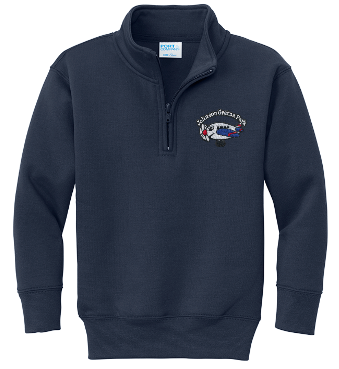 Gretna Park 1/4 Zip Sweatshirt - Navy - All Grades
