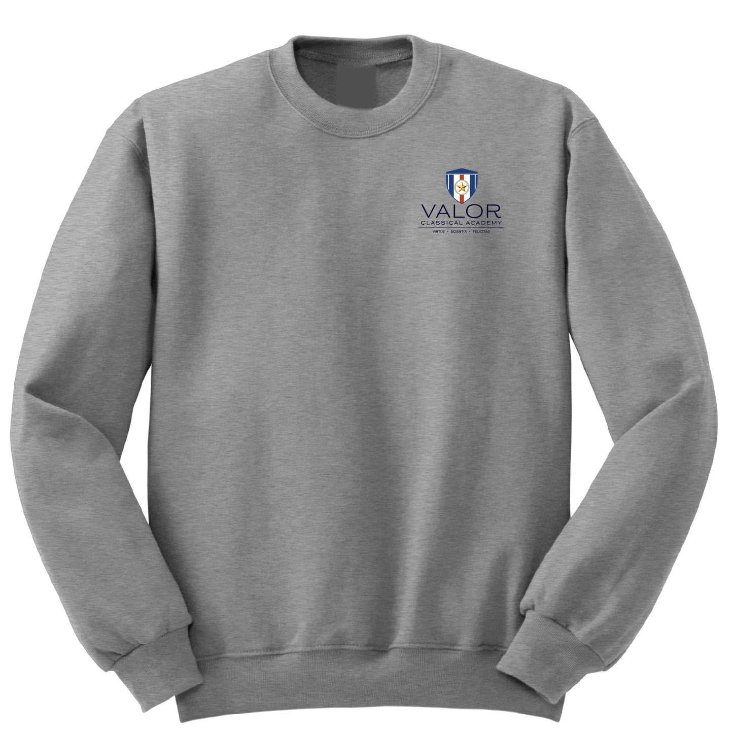 Valor Classical Academy PE Crewneck Sweatshirt - Grey
