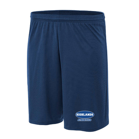 Highlands Christian School PE Short - Navy - 5th-8th Grades