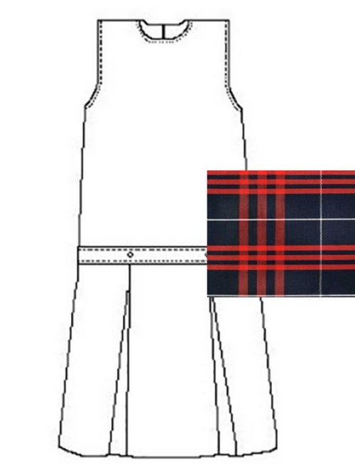 Hamilton Plaid Drop Waist Jumper