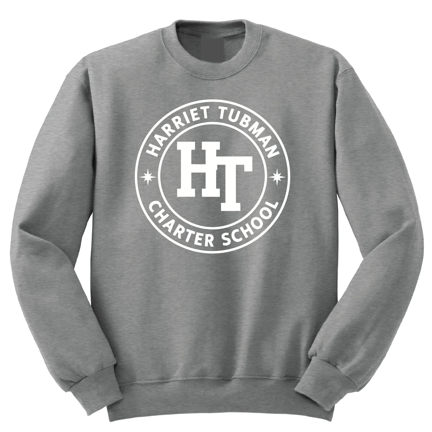Harriet Tubman Charter School Crew Sweatshirt - Grey