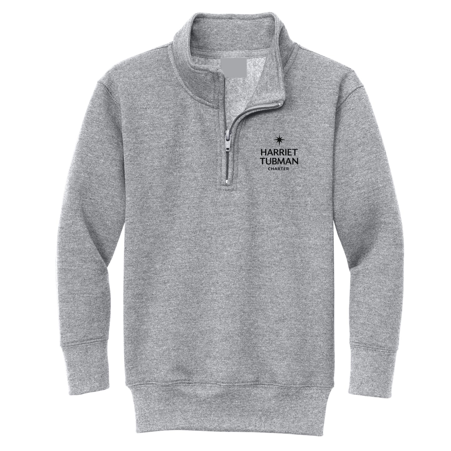 Harriet Tubman Charter School 1/4 Zip Sweatshirt - Grey (Coming Soon)