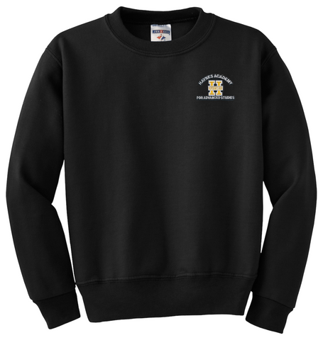 Haynes Academy Crew Sweatshirt - Black - All Grades