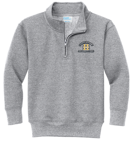 Haynes Academy 1/4 Zip Sweatshirt - Grey - All Grades