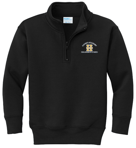 Haynes Academy 1/4 Zip Sweatshirt - Black - All Grades