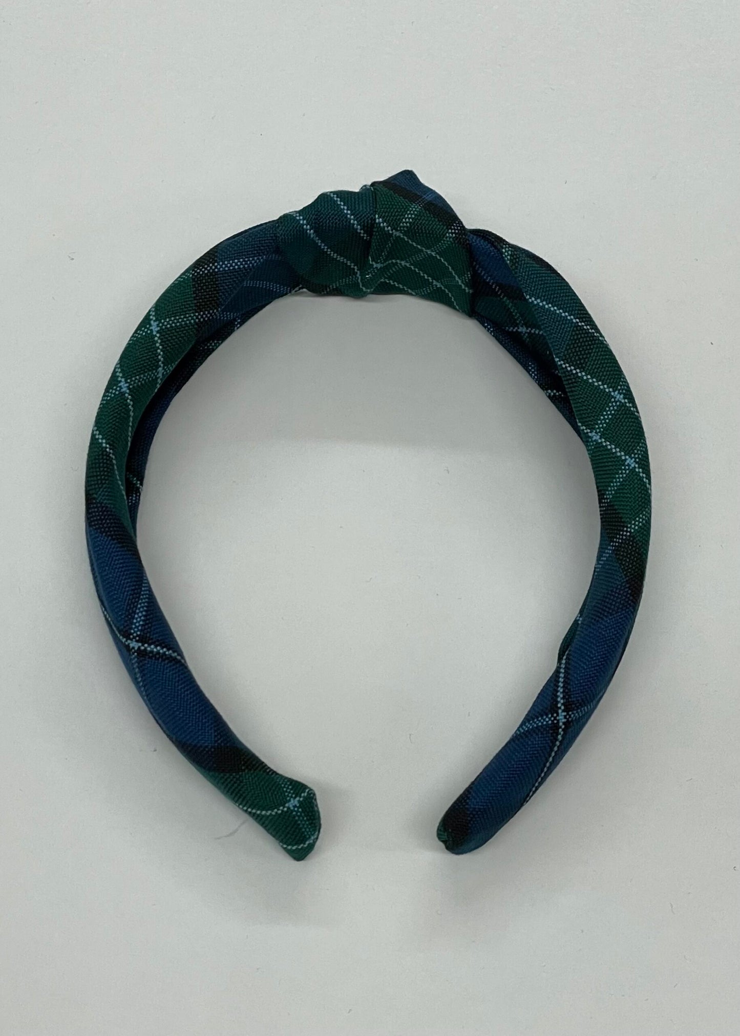 Knotted Plaid Headband