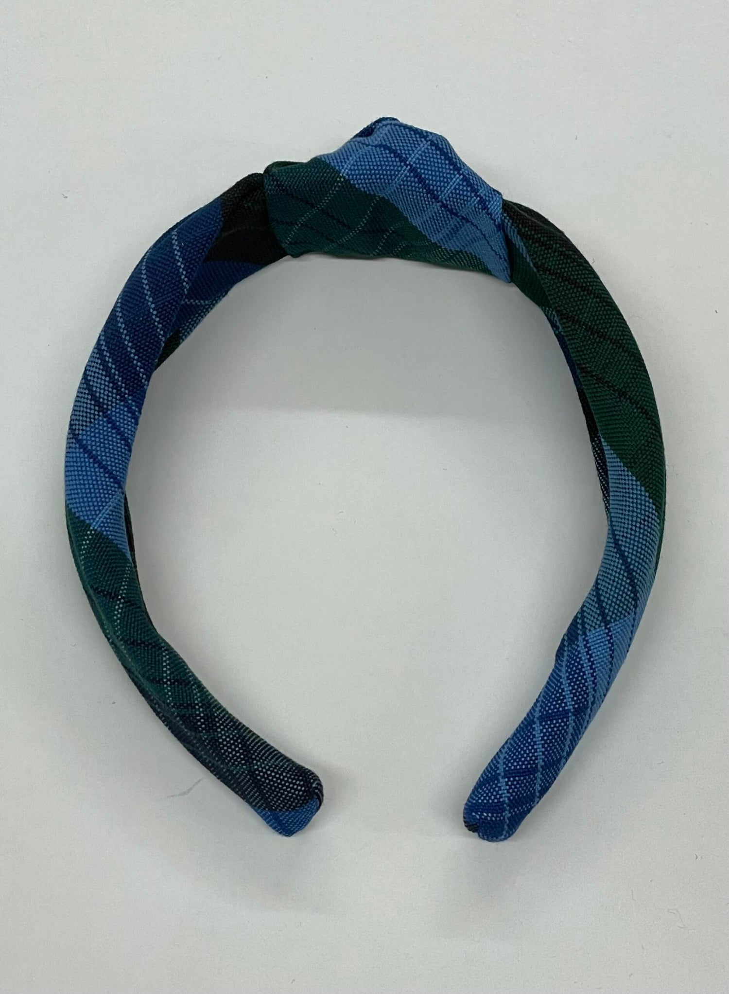 Knotted Plaid Headband