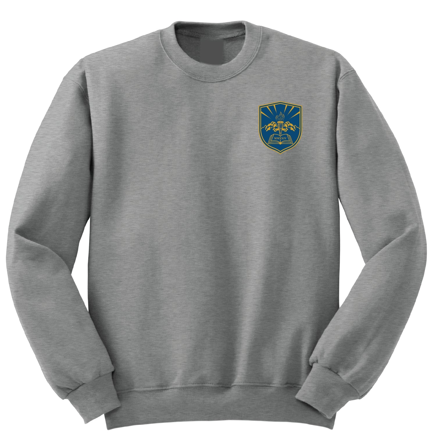 Idaho Novus Classical Academy PE Crewneck Sweatshirt - Grey