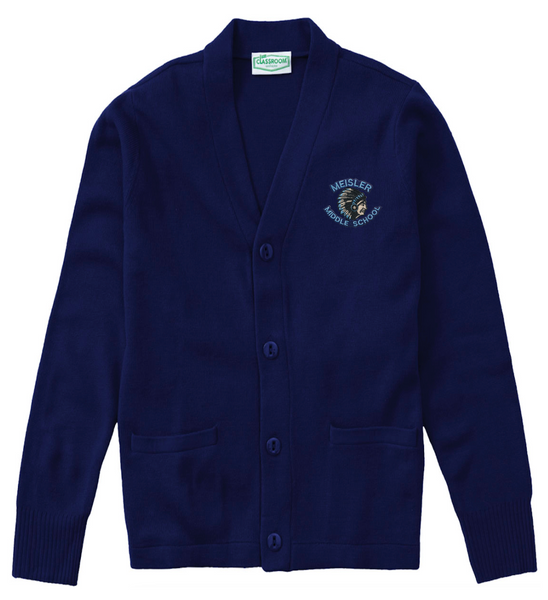 JD Meisler Middle Cardigan - Navy - All Grades – Skobel's School