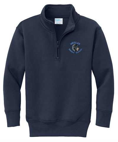 JD Meisler 1/4 Zip Sweatshirt - Navy - All Grades