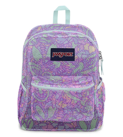 Purple mesh backpack sales