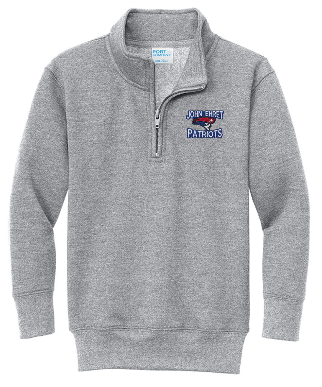 John Ehret 1/4 Zip Sweatshirt - Grey