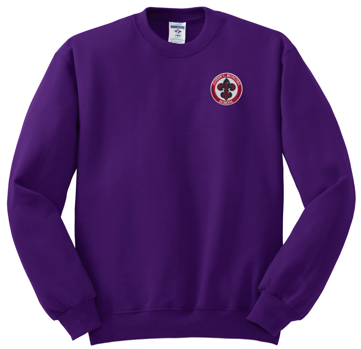 Joseph C. Moscona Crew Sweatshirt - Purple – Skobel's School Uniforms